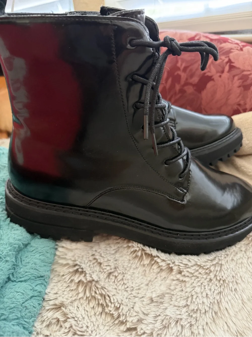 Black Giovanna Combat Boots